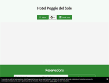Tablet Screenshot of hotelpoggiodelsole.it